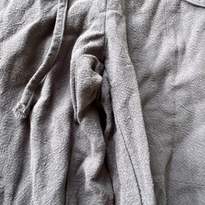 Linen Blend Wide Leg Pants Gray thumbnail 3
