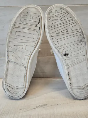 {41/11} Zadig & Voltaire Women's LA Flash Platform Sneakers White thumbnail 12