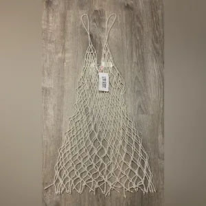 12th Tribe Bitter Sweet Pearl Overlay Dress Cover Up Sheer Festival One Size thumbnail 2
