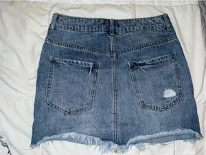 Forever 21 Jean Skirt Distressed thumbnail 2