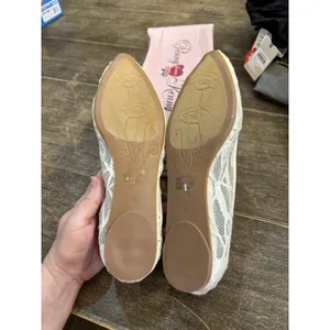 Penny Loves Kenny Knot Lace Ballet Flat White/Ivory‎ Size 8 Embroidered Fairy thumbnail 7