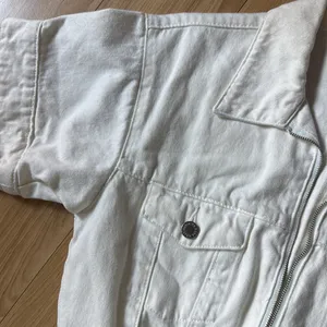 We Wore What White Denim Short Sleeve Romper thumbnail 3
