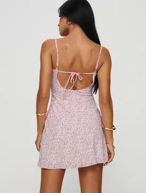 Princess Polly Pink Floral Mini Dress thumbnail 3