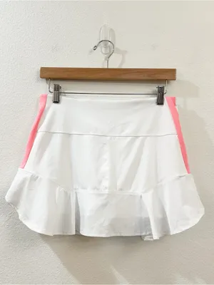 LUCKY IN LOVE Sunset Spin Petal Skirt Skort‎ White Size Small thumbnail 4