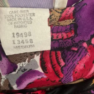VTG California‎ Dynasty Womens Boho Whimsigoth Cami Tank M Purple Floral Paisley thumbnail 7