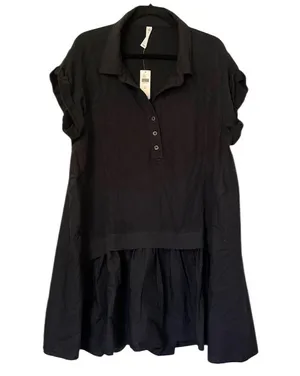 Anthropologie Daily Practice Offside Mini Dress Black Womens XL New thumbnail 3