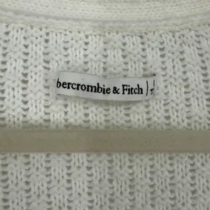 Abercrombie & Fitch Cable Knit Cardigan Sweater Cream V Neck Size‎ L thumbnail 5