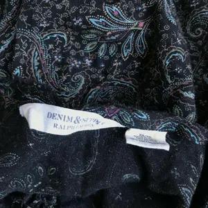 Denim & Supply Womens Blouse‎ Size XS Ralph Lauren Lace Up Paisley Ruffle Poet thumbnail 7