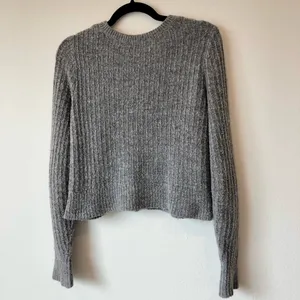 Abercrombie and Fitch Grey Crew Neck Cardigan Size M thumbnail 5