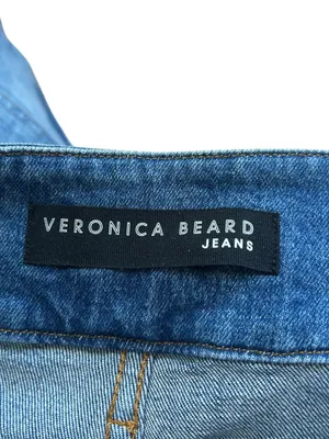 Veronica Beard Jaylen Denim High Waisted Shorts in Waterfall Wash Size 28 Boho thumbnail 6