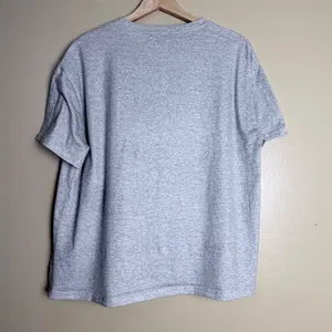 Y2K Punk Graphic T-Shirt Medium Gray Edgy Street Grunge Grillz Oversized thumbnail 4