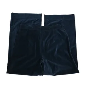 FRYE Womens 27 Camber Wide Leg Crop Velvet Pant in Midnight Blue thumbnail 6