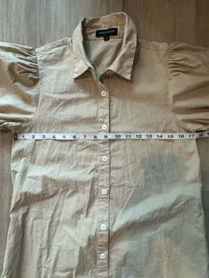 Wyatt Wylde Taylor Shirt Dress Preppy Classic Sz S thumbnail 3