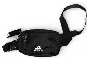 Adidas Unisex Must have 2 Fanny Pack Waist Belt Crossbody Travel Bag Black NWT thumbnail 1