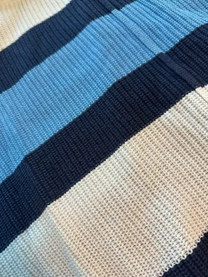 Aerie Oversized Striped Quarter Zip thumbnail 6