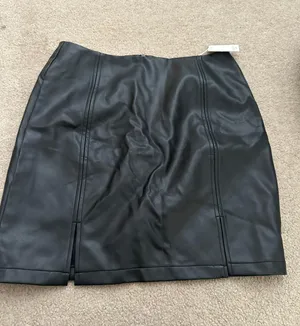 MANGOPOP Leather Skirt thumbnail 1