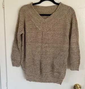 Cozy brown sweater Tan Size M thumbnail 1