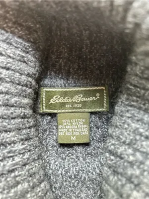 Eddie Bauer Gray Turtleneck Sweater medium thumbnail 3