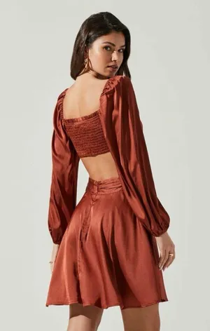 ASTR the Label Satin Cutout dress thumbnail 3