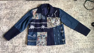 Vintage M patchwork jacket fall staple Blue Size M thumbnail 5
