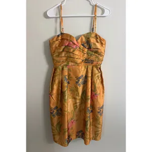 Anthropologie James Coviello Botanica Floral Cocktail Dress Women Size 10 thumbnail 2