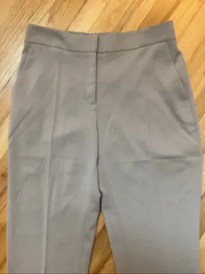 NWT Quince Stretch Crepe Ankle Pants Size 14 Morel Gray thumbnail 3
