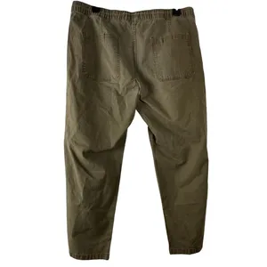 H&M Relaxed Pants Women XL Brown Mid Everyday Earthy‎ Tapered Utility Gorpcore thumbnail 3