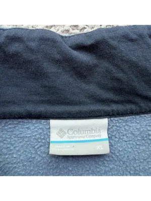 The North Face Columbia Quarter Zip Fleece Pullover Sweatshirt Blue XL Outdoor Casual thumbnail 4