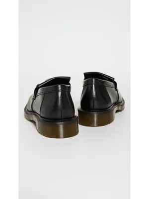 NEW Dr. Martens Adrian Snaffle in Black Smooth Leather Kiltie Loafers W 8 / M 7 thumbnail 3