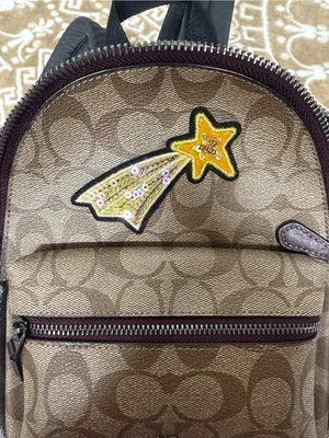 Coach Shooting start Brown Signature Canvas Leather Mini Backpack thumbnail 13