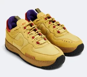 Nike Airforce 1 Wild Sneakers, Wheat gold/Rugged Orange, Women's 7.5 thumbnail 1