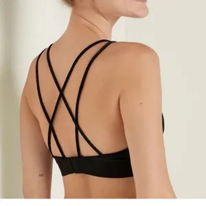 Pink Victoria's Secret Velvet Bralette Bra Size XXL Strappy Back thumbnail 4
