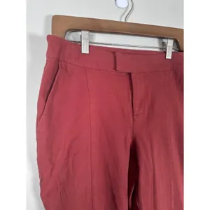 ModCloth Cropped Trousers Women Large Red Retro Twee Indie Academic thumbnail 4