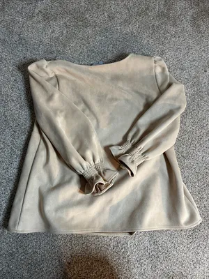 Tuckernuck Suede Easton Blouse Bone thumbnail 5