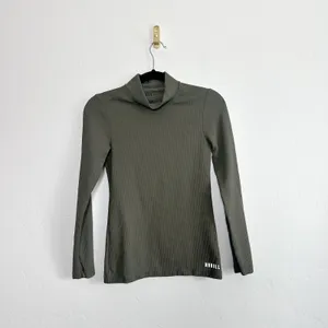 NOBULL | Waffle Knit Mock Neck Long Sleeve in‎ Green size XS thumbnail 3