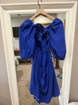 Anthropologie Dress Mini Blue thumbnail 2