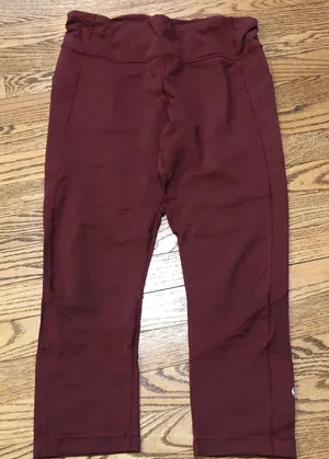 Lululemon Pace Revival Crop 22” Darkest Magenta thumbnail 1