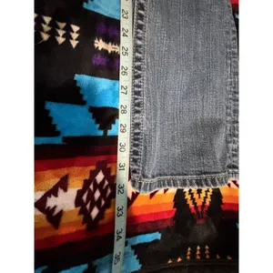 Miss Me Easy Boot Denim Jeans‎ Embroidered/Gems Med Wash Logo Size 26 Low Rise thumbnail 9