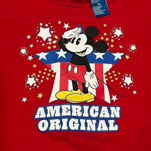 Vintage Disney American Original Mickey Flag Top Shirt Women’s 1XL thumbnail 3