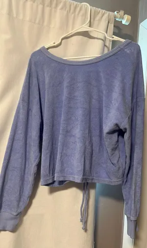 Aerie Terry Cloth Cinch Sweatshirt thumbnail 1
