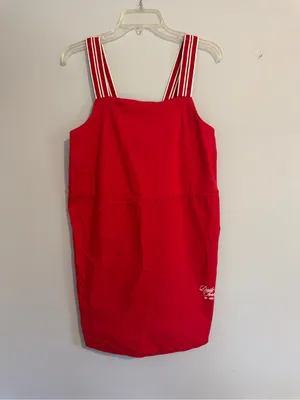 Anthropologie Daily Practice Red Mini Tennis Club Dress - Small thumbnail 2