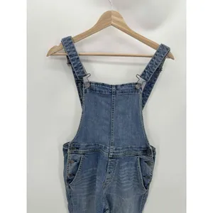 Gap Womens XS Denim Overalls‎ Medium Wash Open Back Relaxed 90s Y2K Bib Jeans thumbnail 6