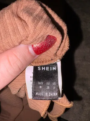 Brown Cropped SHEIN Top  thumbnail 3