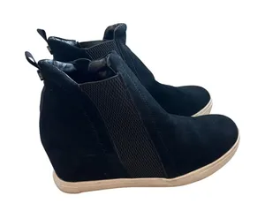Steve Madden's women's booty hidden heel size‎ 10 black wedge boot thumbnail 1