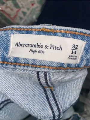 Abercrombie High Rise Light Blue Denim Skirt thumbnail 5