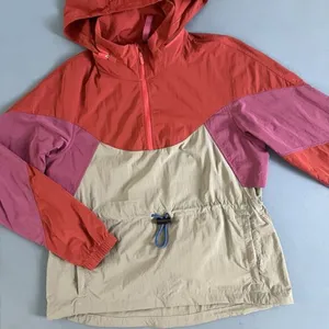 Lululemon‎ Evergreen Anorak Pink Punch Pink Lychee Raw Linen Windbreaker thumbnail 5