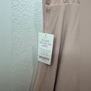 Show Me Your‎ Mumu NWT Faith Maxi Dress Dusty Blush Pink Size XS Bridesmaid thumbnail 9