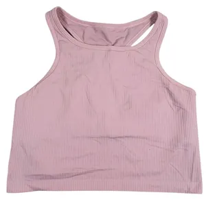Lululemon Ebb to Street Cropped Tank Top Size 12 Pink Haze Racerback Gym Yoga thumbnail 2