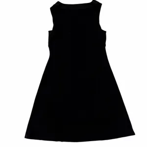 Ann Taylor LOFT Satin Trim Sleeveless A-Line Fit & Flare Little Black Dress Tuxedo Size14 thumbnail 5