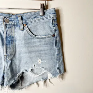 Premium 501 Distressed Ripped Shorts thumbnail 4